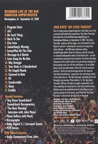 John Mayer - Any Given Thursday [DVD], 1