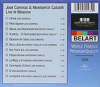 Live in Moscow José Carreras [CD], 1