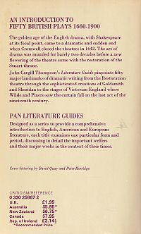 An Introduction to Fifty British Plays 1660-1900, 1
