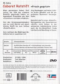 40 Jahre Cabaret Rotstift 