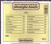 Meine grossen Erfolge: Gheorghe Zamfir [CD], 1
