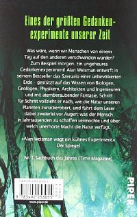 Die Welt ohne uns, 1