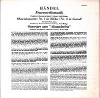 Feuerwerksmusik Oboenkonzerte - Nr. 1 In B Dur / Nr. 3 In G-moll [Vinyl], 1