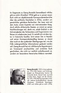 Afrikanische Reporterspur, 1