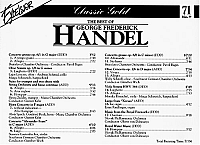 The Best of George Frederick Handel [CD], 1
