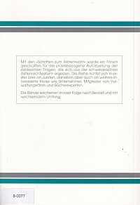 Expertenbericht der Arbeitsgruppe Corporate Governance zur Teilrevision des Aktienrechts, 1