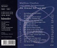 Am Himmel hell und klar [CD], 1
