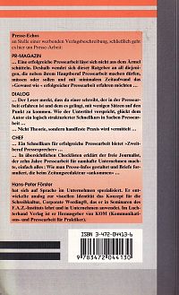 Zweitberuf - Pressesprecher, 1