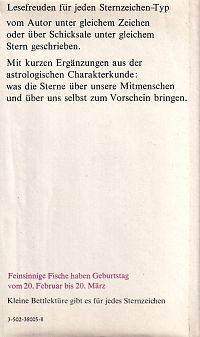 Kleine Bettlektüre für den feinsinnigen Fisch, 1
