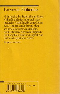 Die Stühle - Der neue Mieter, 1