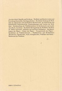 Wallfahrt und recht im abendland, 1