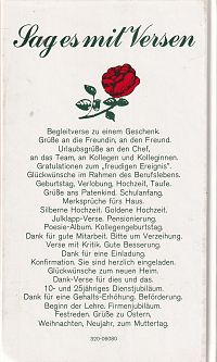 Sag es mit Versen, 1