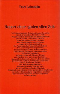 Report einer guten alten Zeit, 1
