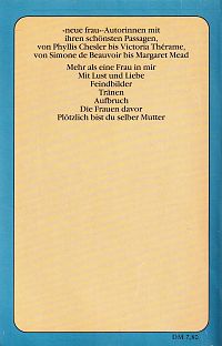 Das Rowohlt Lesebuch der neuen Frau, 1