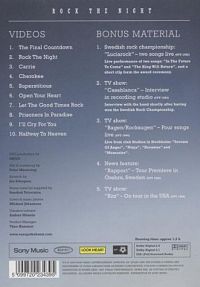 Europe - Rock The Night [DVD], 1