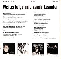 Welterfolge mit Zarah Leander  [Vinyl], 1
