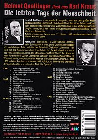 Die letzten Tage der Menschheit [DVD], 1