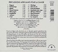 Percussions Afric. pour la Danse [CD], 1