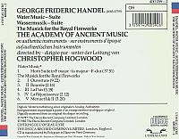 Water Music - Suite - The Musick for the Royal Fireworks [CD], 1