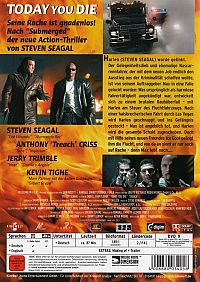 Today you die - Seine Rache ist Gnadenlos [DVD], 1