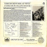 Yehudi menuhin at fifty [Vinyl], 1