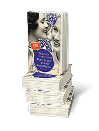 Porträt auf grüner Wandfarbe, 3