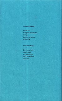 Ich bin die Schwalbe von einst, 1