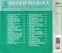 Super Oldies Vol. 1 - Too Good To Be Forgotten [CD], 1