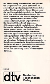 Abschied von der Meisterklasse, 1
