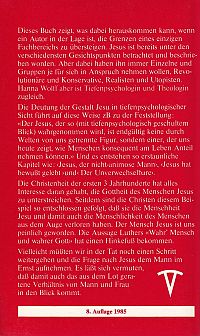 Jesus der Mann. Die Gestalt Jesu in tiefenpsychologischer Sicht, 1