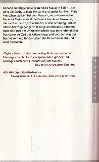 Die Mauer - 13. August 1961 bis 9. November 1989, 1