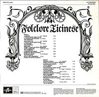 Folclore Ticinese [Vinyl], 1