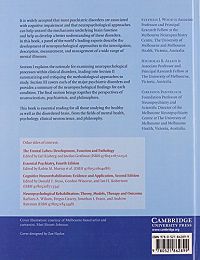 The Neuropsychology of Mental Illness , 1