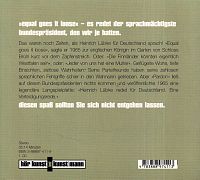 Equal goes it loose, 1