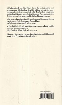 Alfred Andersch, Max Frisch Briefwechsel, 1