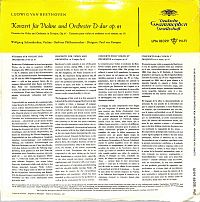 Beethoven Konzert für Violine und Orchester D-dur [Vinyl], 1