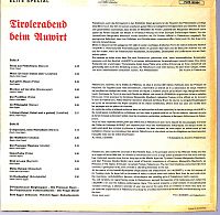 Tirolerabend beim Auwirt [Vinyl], 1