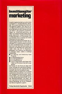 Investitionsgütermarketing, 1