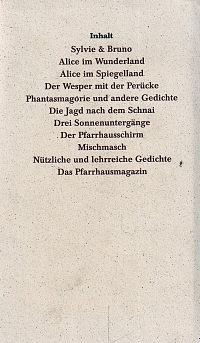 Das literarische Gesamtwerk, 1