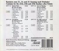 Die Bach Kantate - BWV 26, 52, 60, 90 [CD], 1