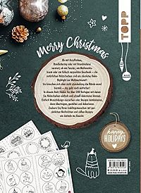 Weihnachtliche Holzscheiben, 1