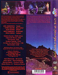 Live In Philadelphia 1979 [DVD], 1