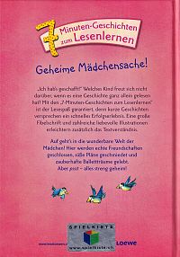 Geheime Mädchensache!, 1