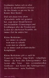 Kleine Bettlektüre für unentbehrliche Grossmütter, 1