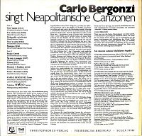 Singt Neapolitanische Canzonen [Vinyl], 1