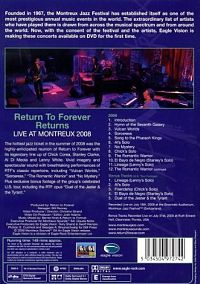 Return To Forever - Live at Montreux 2008 [DVD], 1