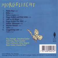 Morgeliecht [CD], 1