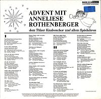 Anneliese Rothenberger dem Tölzer Knabenchor und alten Spieluhren [Vinyl], 1