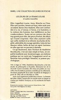 Les jours de la femme Louise - et autres nouvelles, 1