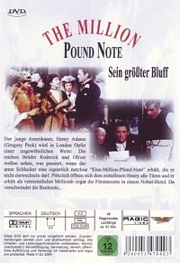 Sein grösster Bluff - The Million Pound Note [DVD], 1